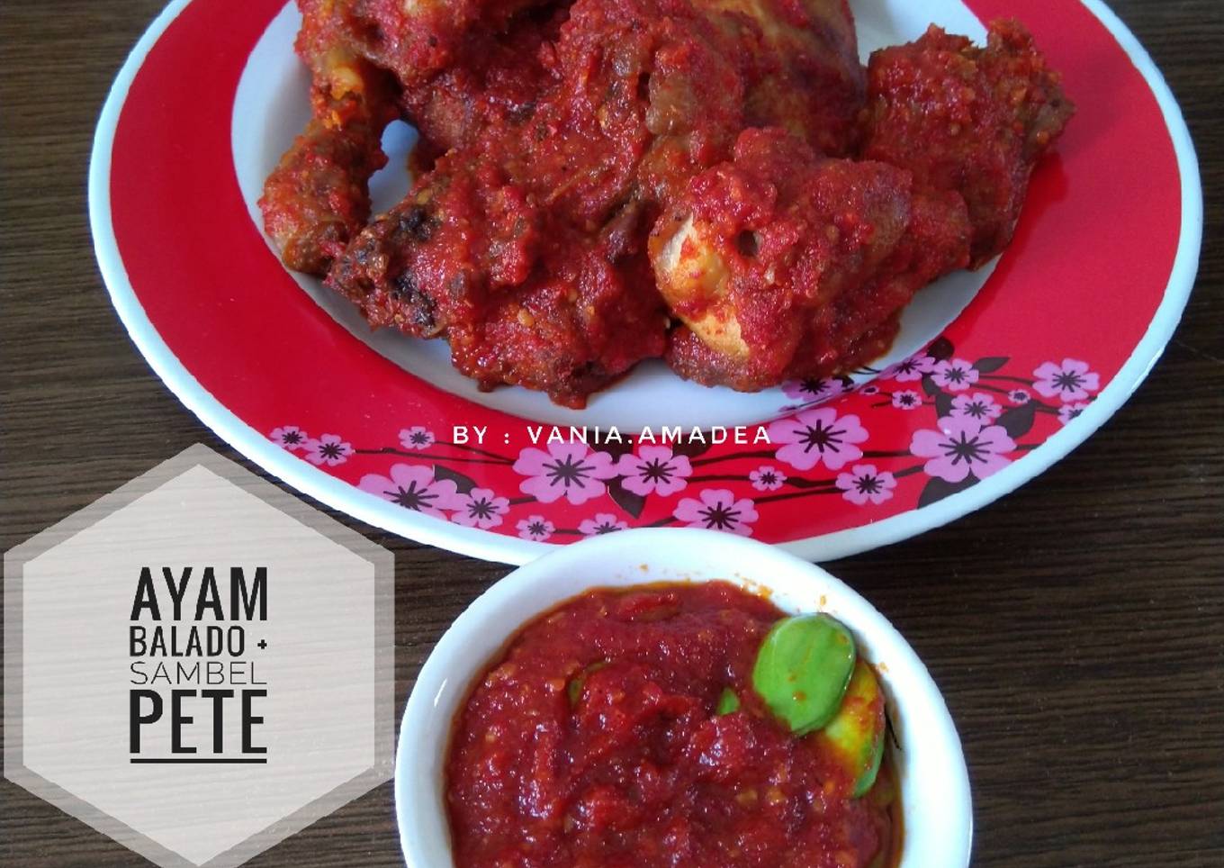 Ayam Balado + Sambel Pete