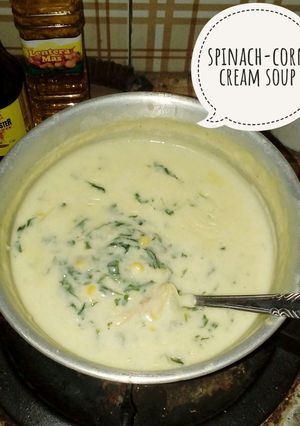 Foto resep Corn-Spinach Cream Soup