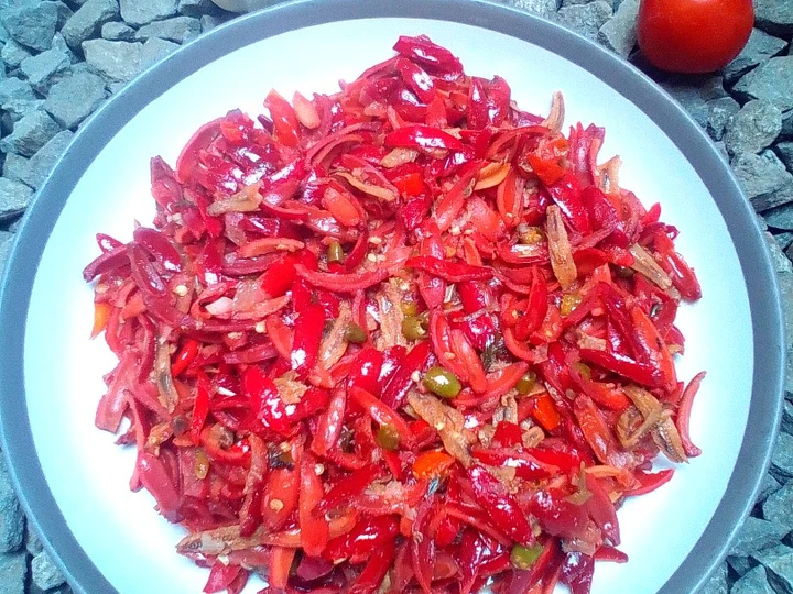 Cara Gampang Menyiapkan Resep Tumis kulit melinjo pedas yang Uenak Anti Ribet, Mantap