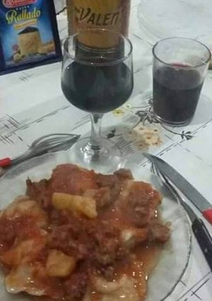 Una foto de Sorrentinos de jamón y muzzarella 👍😳