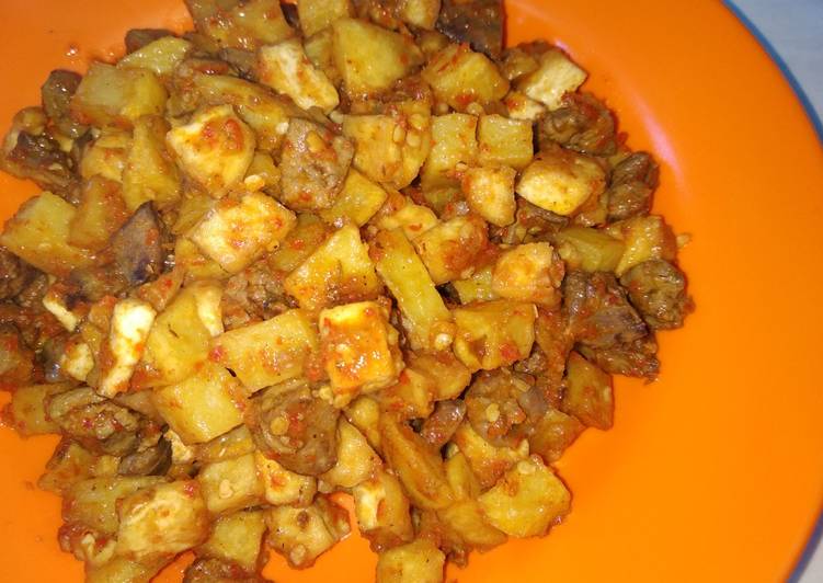 Resep Kentang ati ampela sambal merah yang sempurna