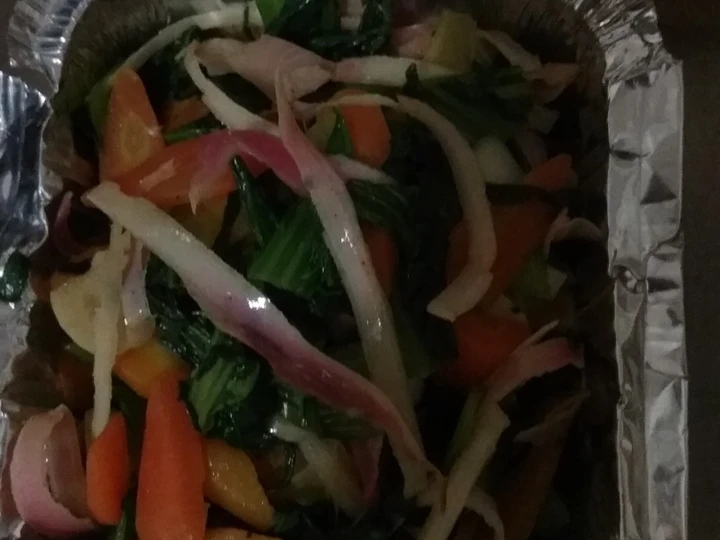 Langkah Mudah untuk Menyiapkan Resep Tumis pakcoy bunga kecombrang yang Lezat