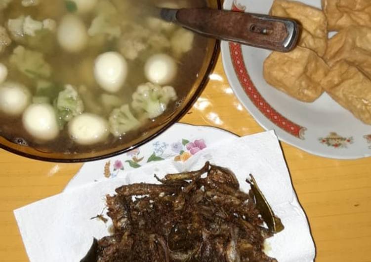 Menu sarapan pagi#2 sayur brokoli telur puyuh dkk