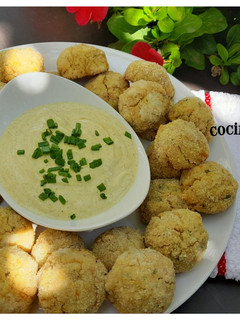 Una foto de Croquetas de garbanzos -al horno-