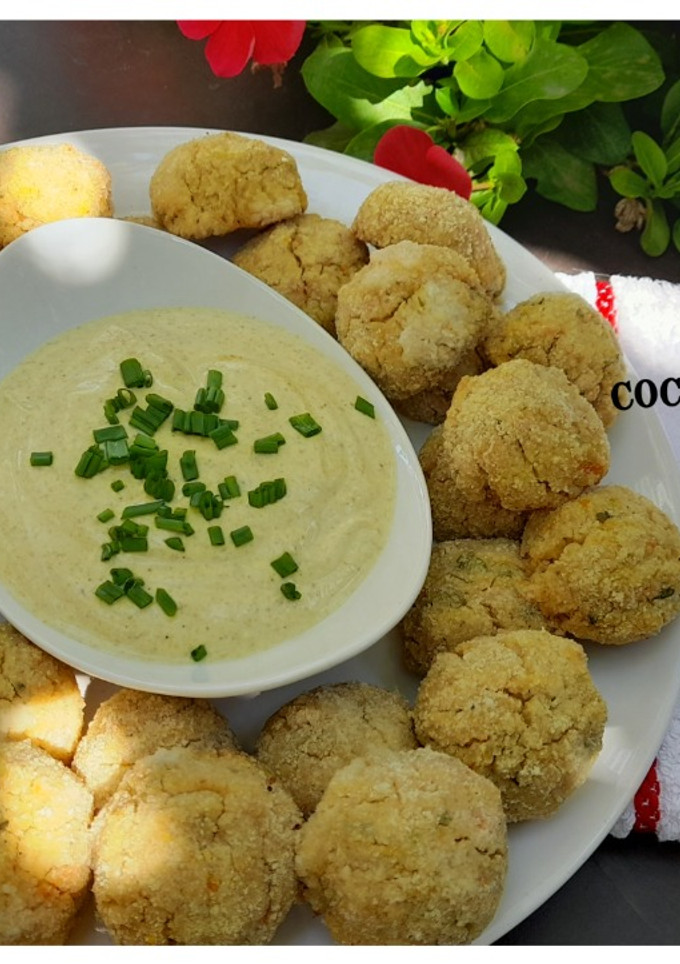 Una foto de Croquetas de garbanzos -al horno-