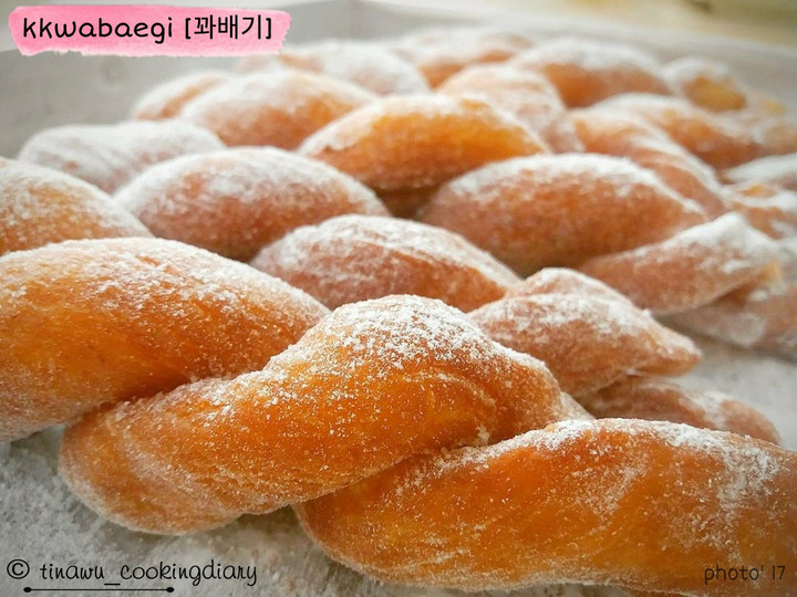 Resep Korean Twisted Doughnut/KKWABAEGI/꽈배기 Anti Gagal