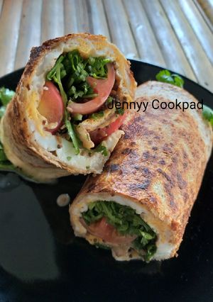 รูปของ Egg tortilla wrap