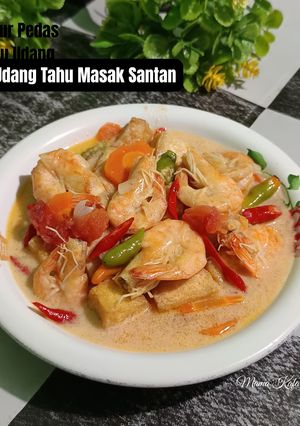 Foto resep Udang Tahu Masak Santan