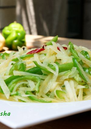 青椒土豆絲 的食譜成品照片