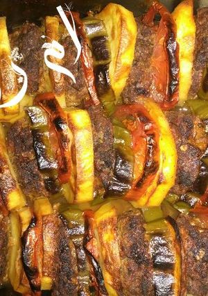 A picture of Kofta in the Oven 👍.