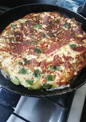 Una foto de Tortilla de zapallitos