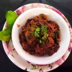 Alu Karala Sabji A picture of Alu Karala Sabji.