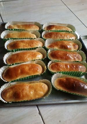 Foto resep Roti isi pisang metode water roux