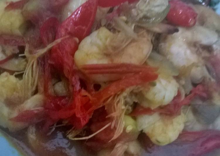 Tumis Balado Udang Asam Manis