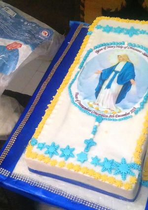 A picture of How to make a slab cake#christmasrevival.
