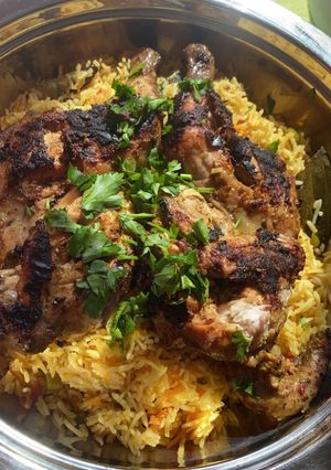 صورة لوصفة أرز بخاري ودياي على الفحم 👩🏻🍳