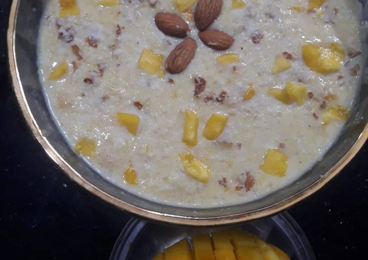 Simple Way to Make Super Quick Homemade Traditional mango rice kheer recipe