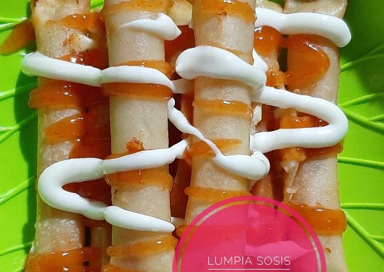 Lumpia sosis mozzarela
