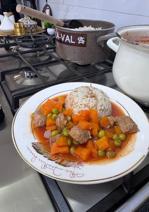 صورة لوصفة يخنة بازيلا مع الجزر