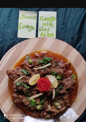 A picture of Mutton karahi.