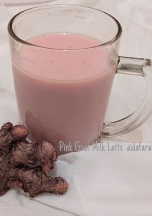Foto resep Pink Goat Milk Latte