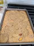 Scratch Streusel'd Peach Rhubarb Cobbler