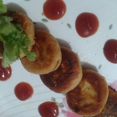 A picture of Dry fruits stuffed Dahi ke kabab.
