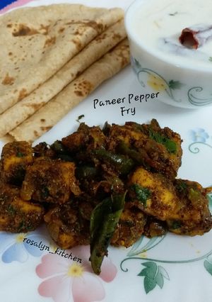 A picture of Paneer Pepper Fry.