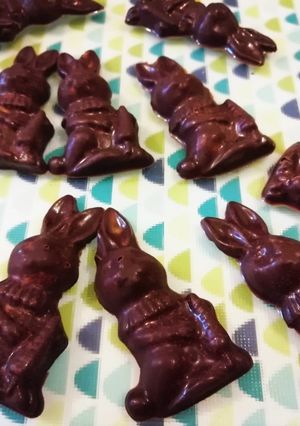 Una foto de Conejos de chocolate saludables