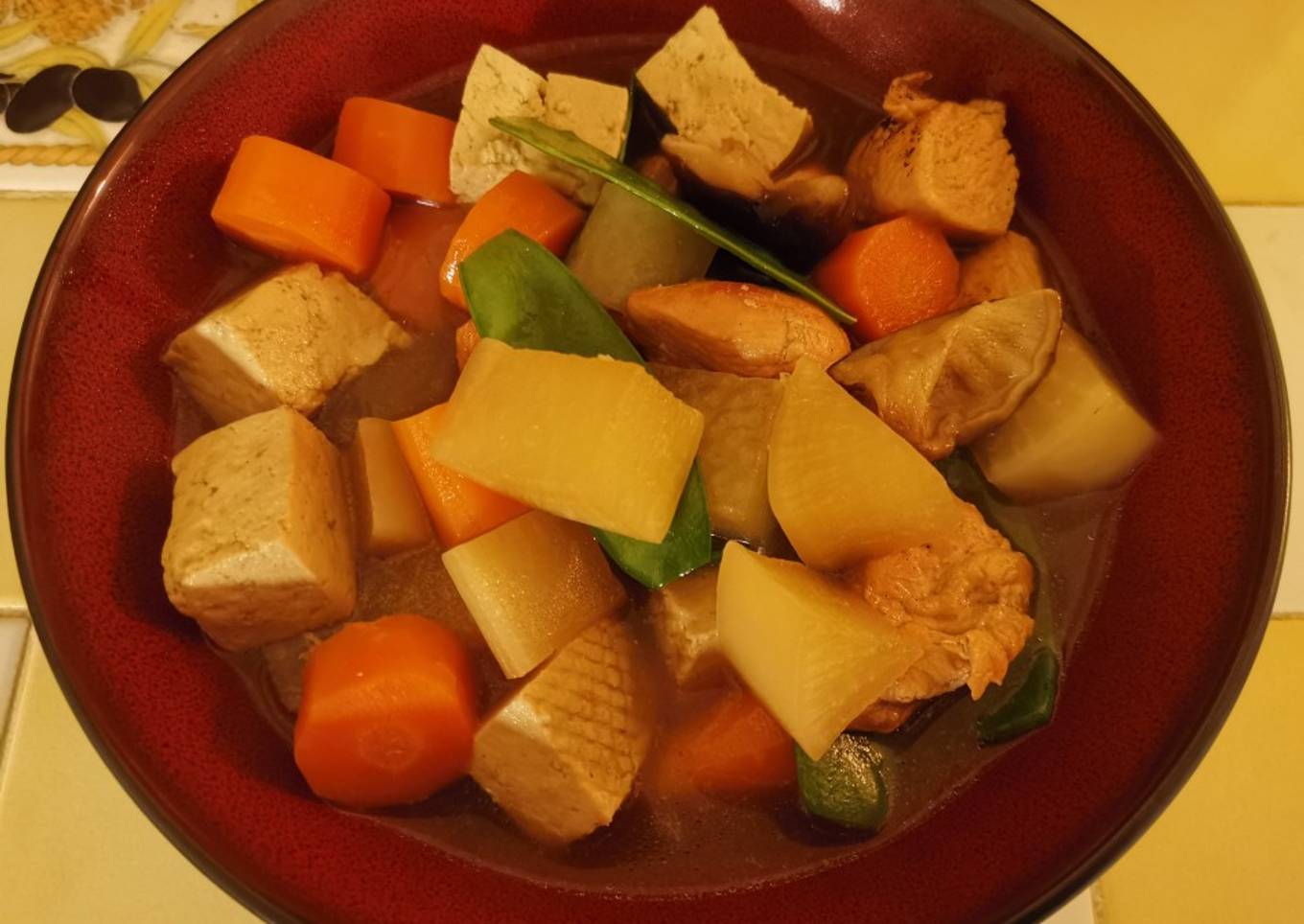 Mijoté de Légumes au Poulet "Nimono"