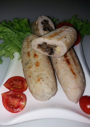 Фото Куриные рулетики с грибами и сыром.