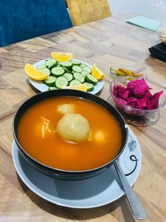 صورة لوصفة كبة برغل وسميد 🤤❤️