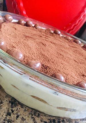 Una foto de 🇮🇹TIRAMISU🇮🇹 (CON MASCARPONE) 🇮🇹❤️🤩🥳🍾🥂😍😋❤️🇮🇹 (sin huevo crudo🤗)