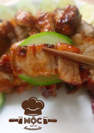 Hình của món Ba rọi rim mắm đường.