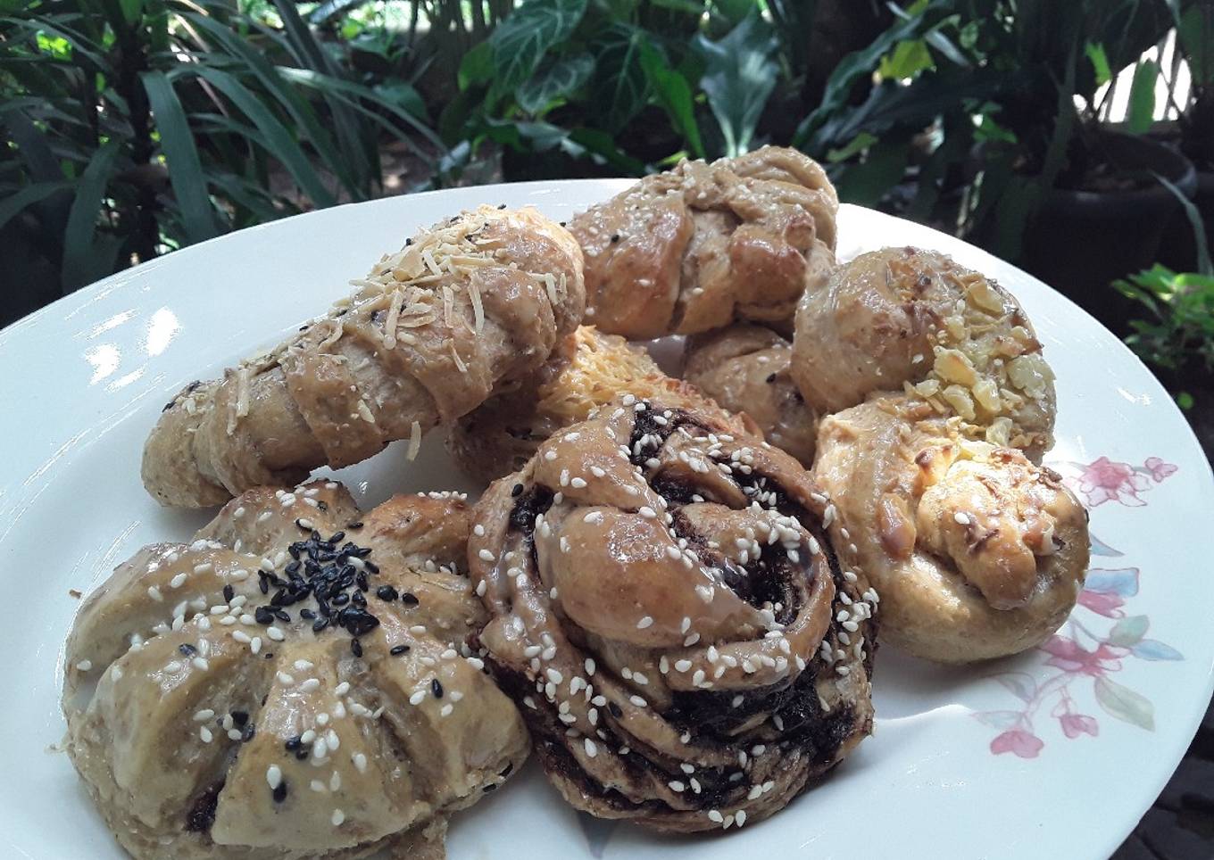 Roti lembut gula merah
