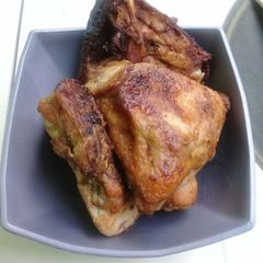 A picture of Braaied chicken.