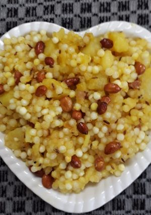 A picture of Sabudana khichdi.