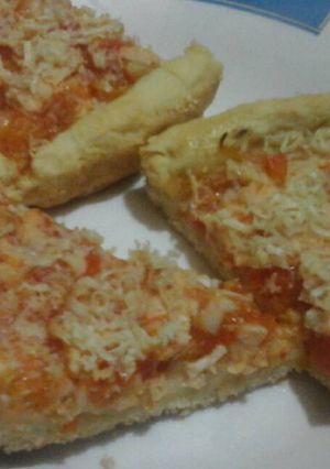 Foto resep Pizza homemade saos ayam