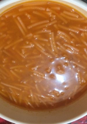 Una foto de Fideos caldosos