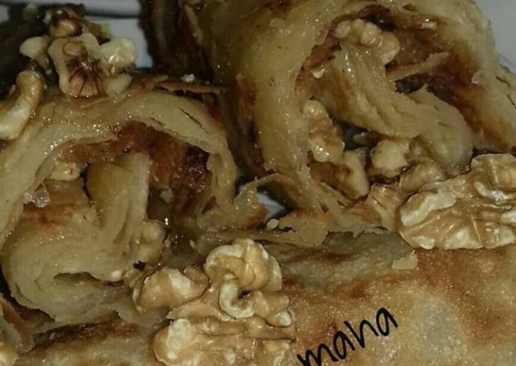مسمن بالعسل والجوز 💯 🍯