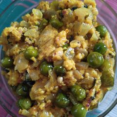 A picture of Matar paneer Bhurji (Punjabi style).