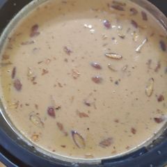 Ganesh puja chana Moong dal jaggery milk payasam A picture of Ganesh puja chana Moong dal jaggery milk payasam.