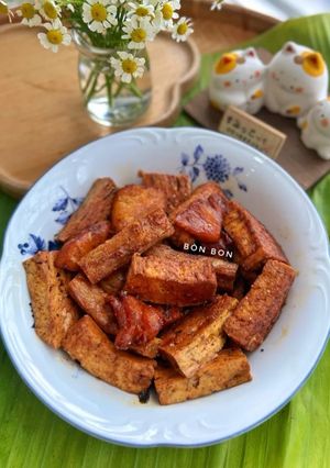 Hình của món Chả chay, tàu hũ ky kho thơm 🌱.