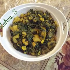 Methi aloo A picture of Methi aloo.