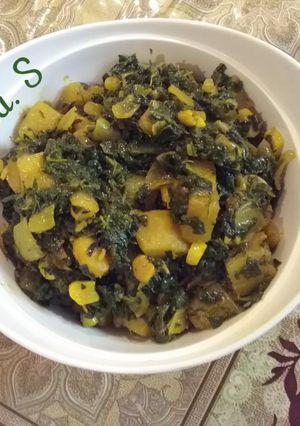 A picture of Methi aloo.