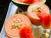 A picture of watermelon milkshake