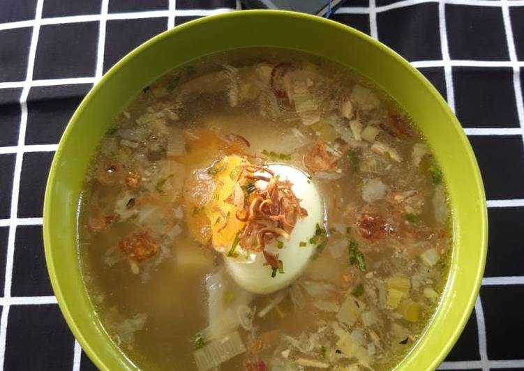 Langkah mengolah Sup Ayam Lezat