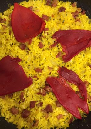 Foto principal de Arroz con tacos de jamón