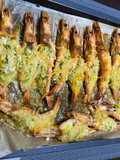 Baked Cheesy Garlic Shrimp