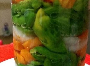 Una foto de Habaneros encurtidos